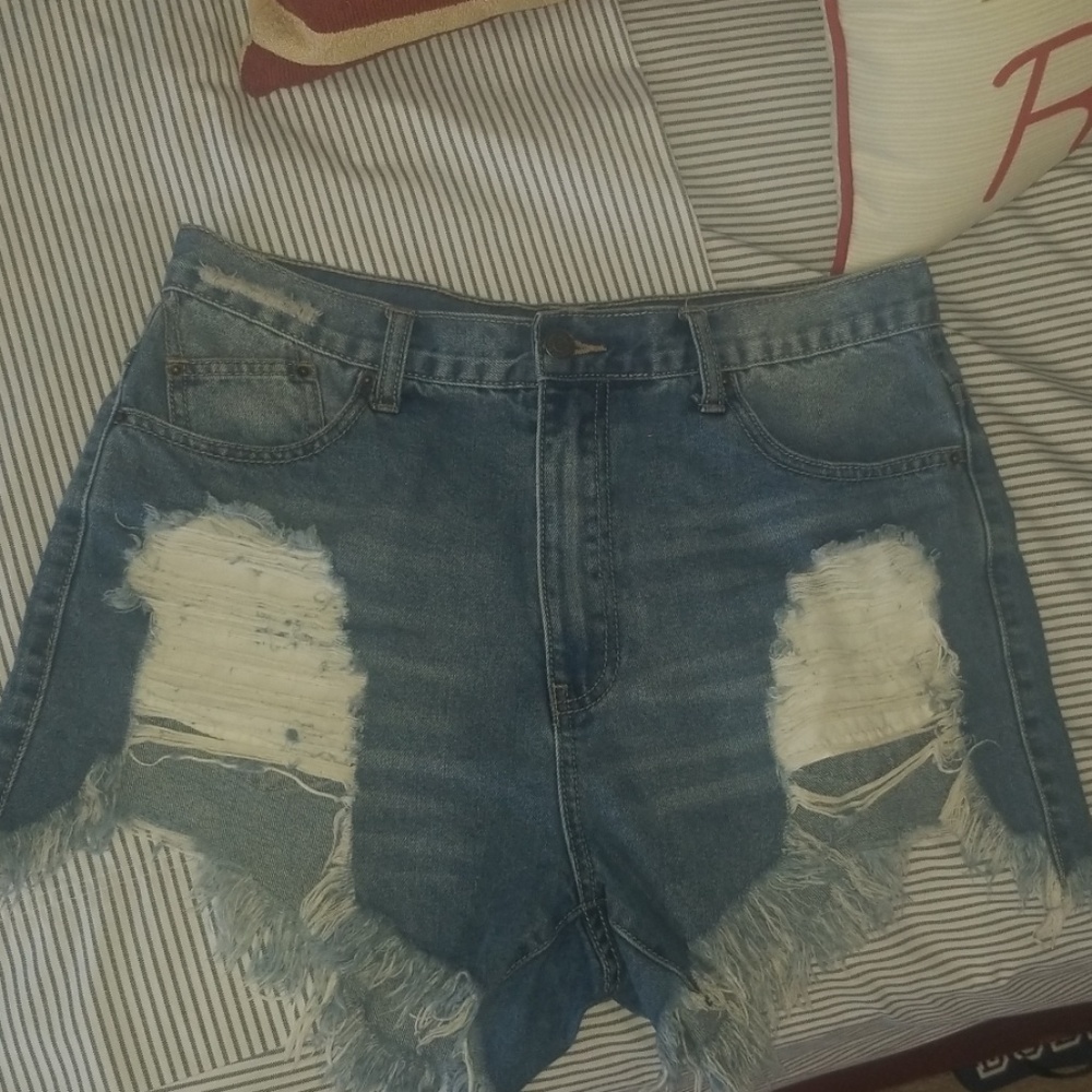 Denim shorts